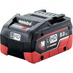 Metabo - 18 Volt Lithium-Ion Power Tool Battery - 8 Ahr Capacity, 160 min Charge Time, Series 18V LiHD - Benchmark Tooling