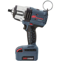 Ingersoll-Rand - 1/2" Drive 20 Volt Pistol Grip Cordless Impact Wrench & Ratchet - 0 to 1,900 RPM, 0 to 2,450 BPM, 1,500 Ft/Lb Torque, Lithium-Ion Batteries - Benchmark Tooling