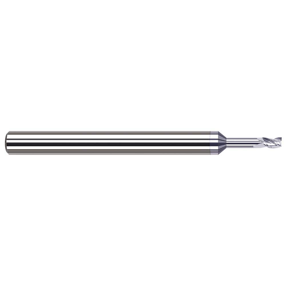 Harvey Tool - 1/2", 3/4" LOC, 1/2" Shank Diam, 4" OAL, 3 Flute, Solid Carbide Square End Mill - Exact Industrial Supply