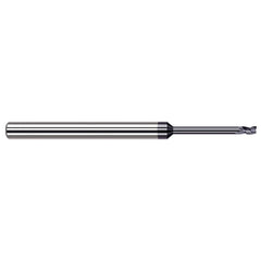 Harvey Tool - Square End Mills; Mill Diameter (Decimal Inch): 0.0100 ; Length of Cut (Inch): 1/64 ; Length of Cut (Decimal Inch): 0.0150 ; Material: Solid Carbide ; Finish/Coating: AlTiN ; Shank Diameter (Inch): 1/8 - Exact Industrial Supply