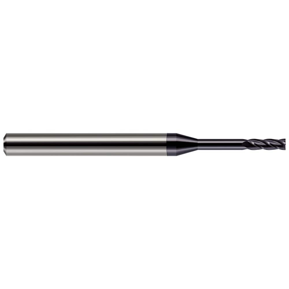 Harvey Tool - 3/32", 0.279" LOC, 1/8" Shank Diam, 2" OAL, 4 Flute, Solid Carbide Square End Mill - Exact Industrial Supply