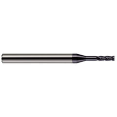 Harvey Tool - 1/8", 3/8" LOC, 1/8" Shank Diam, 2" OAL, 4 Flute, Solid Carbide Square End Mill - Exact Industrial Supply
