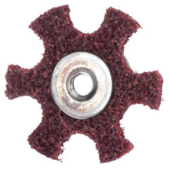 3″ Diameter AG Non Woven Star Medium Grit 1/4 20 Eyelet AlumInum Oxide - Benchmark Tooling