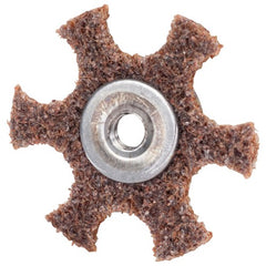 4″ Diameter AG Non Woven Star Coarse Grit 1/4 20 Eyelet AlumInum Oxide - Benchmark Tooling