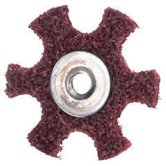 4″ Diameter AG Non Woven Star Medium Grit 1/4 20 Eyelet AlumInum Oxide - Benchmark Tooling