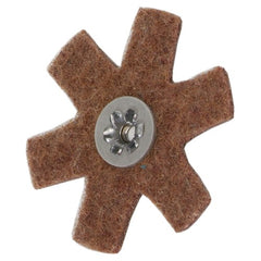 4″ Diameter AG Non Woven Star Coarse Grit 1/4 20 Eyelet AlumInum Oxide - Benchmark Tooling