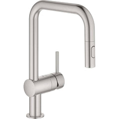 Grohe - Kitchen & Bar Faucets; Type: Pull Down ; Style: Contemporary; Modern; Transitional ; Mount: Deck ; Design: One Handle ; Handle Type: Lever ; Spout Type: High Arc - Exact Industrial Supply