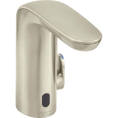 American Standard - Electronic & Sensor Faucets; Type: Sensor ; Style: Modern; Contemporary ; Type of Power: DC ; Spout Type: Low Arc ; Mounting Centers: Single Hole (Inch); Finish/Coating: Brushed; Nickel - Exact Industrial Supply