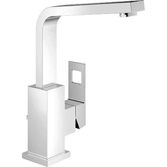 Grohe - Lavatory Faucets; Type: Deck Mount ; Spout Type: High Arc ; Design: Lever ; Handle Type: Lever ; Mounting Centers: Single Hole (Inch); Drain Type: Pop-Up - Exact Industrial Supply