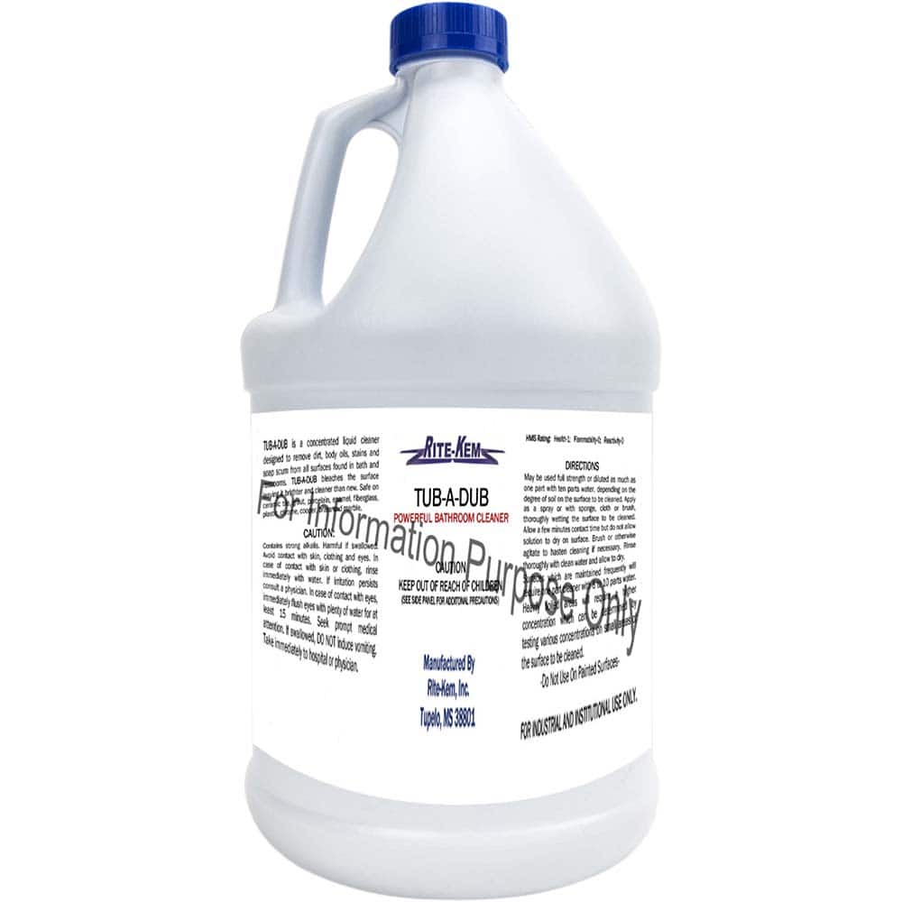 Rite-Kem - Bathroom, Tile & Toilet Bowl Cleaners; Type: Bathroom Cleaner ; Form: Liquid Concentrate ; Container Size: 1 Gal. ; Container Type: Bottle ; Scent: Pleasant ; Disinfectant: No - Exact Industrial Supply