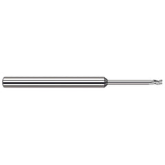 Harvey Tool - Corner Radius & Corner Chamfer End Mills; Mill Diameter (Inch): 1/16 ; Mill Diameter (Decimal Inch): 0.0620 ; End Type: Corner Radius ; Corner Radius (Decimal Inch): 0.0050 ; Number of Flutes: 3 ; Material: Solid Carbide
