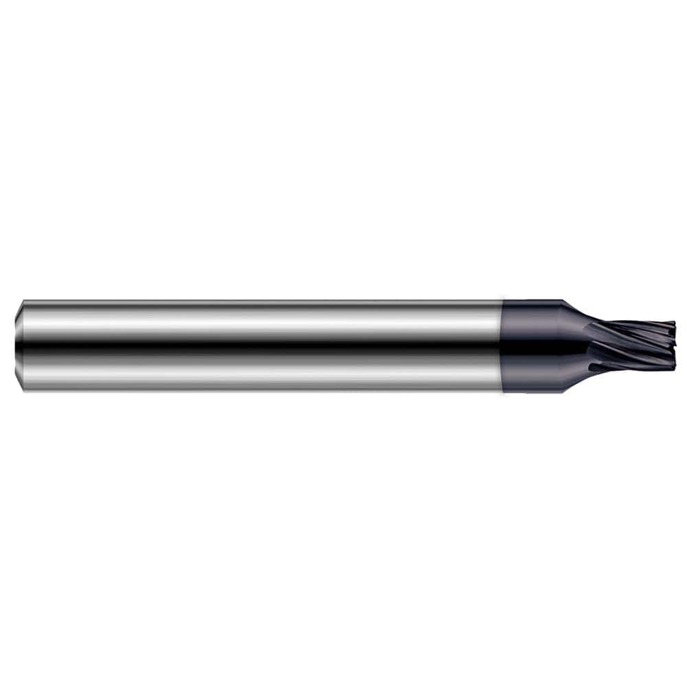 Harvey Tool - Corner Radius & Corner Chamfer End Mills; Mill Diameter (Inch): 1/4 ; Mill Diameter (Decimal Inch): 0.2500 ; End Type: Corner Radius ; Corner Radius (Inch): 1/64 ; Corner Radius (Decimal Inch): 0.0150 ; Number of Flutes: 7 - Exact Industrial Supply
