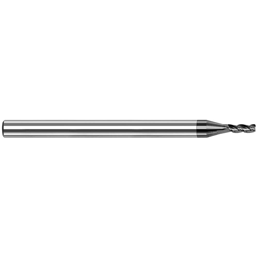 Harvey Tool - Corner Radius & Corner Chamfer End Mills; Mill Diameter (mm): 0.50 ; Mill Diameter (Decimal Inch): 0.0200 ; End Type: Corner Radius ; Corner Radius (Decimal Inch): 0.0020 ; Number of Flutes: 3 ; Material: Solid Carbide - Exact Industrial Supply