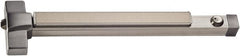 PDQ - 30 to 36" Wide Door Range, Antimicrobial, Satin Stainless Steel Finish Rim Exit Push Bar - Fits 30 to 36" Door - Benchmark Tooling