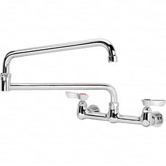 Krowne - Wall Mount, Service Sink Faucet without Spray - Two Handle, Blade Handle, Standard Spout, No Drain - Benchmark Tooling