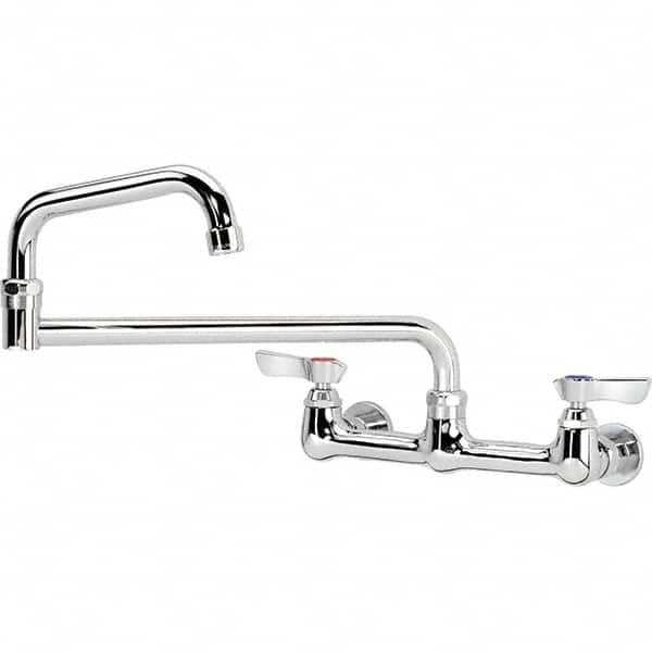 Krowne - Wall Mount, Service Sink Faucet without Spray - Two Handle, Blade Handle, Standard Spout, No Drain - Benchmark Tooling