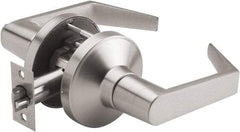 PDQ - Heavy Duty Passage Lever Lockset - 2-3/4" Back Set, Keyless Cylinder, Zinc, Antimicrobial Coated, Satin Chrome Plated Finish - Benchmark Tooling