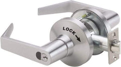 PDQ - Heavy Duty Classroom Intruder Lever Lockset - 2-3/4" Back Set, Small Format I/C Less Cylinder, Zinc, Satin Chrome Plated Finish - Benchmark Tooling