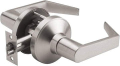 PDQ - Heavy Duty Privacy Lever Lockset - 2-3/4" Back Set, Keyless Cylinder, Zinc, Antimicrobial Coated, Satin Chrome Plated Finish - Benchmark Tooling