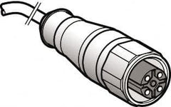 Telemecanique Sensors - 4 Amp, M12 4 Pin Elbowed Female Cordset Sensor and Receptacle - 250 VAC, 300 VDC, 2m Cable Length, IP69K Ingress Rating - Benchmark Tooling