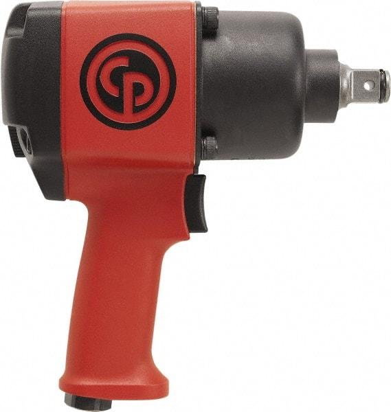 Chicago Pneumatic - 3/4" Drive, 6,300 RPM, 950 Ft/Lb Torque Impact Wrench - Pistol Grip Handle, 900 IPM, 30 CFM, 90 psi, 3/8" NPT Inlet - Benchmark Tooling