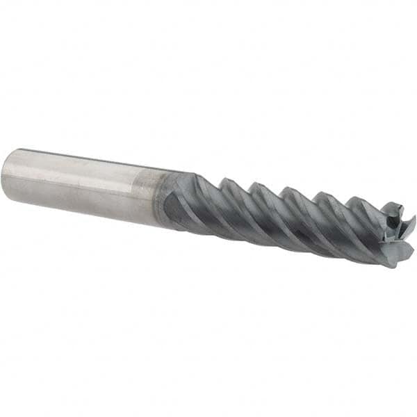 Supermill - Corner Radius & Corner Chamfer End Mills; Mill Diameter (Inch): 1/2 ; Mill Diameter (Decimal Inch): 0.5 ; End Type: Corner Radius ; Number of Flutes: 5 ; Material: Solid Carbide ; Finish/Coating: AlTiN - Exact Industrial Supply