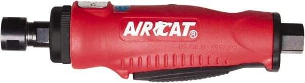 AIRCAT - 1/4" Collet, Straight Handle, Straight Air Die Grinder - 22,000 RPM, Rear Exhaust, 6 CFM, 0.5 hp, 90 psi, 1/4" Inlet - Benchmark Tooling