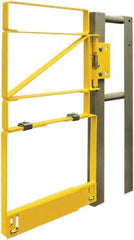 FabEnCo - Carbon Steel Self Closing Rail Safety Gate - Fits 22 to 24-1/2" Clear Opening, 25" Wide x 42" Door Height, - Benchmark Tooling