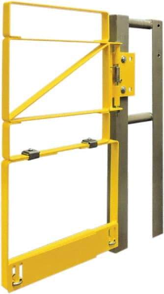 FabEnCo - Carbon Steel Self Closing Rail Safety Gate - Fits 28 to 30-1/2" Clear Opening, 25" Wide x 42" Door Height, - Benchmark Tooling