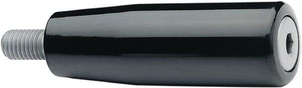 Elesa - 5/16-18 Threaded Stem, Revolving Handwheel & Machine Handle - Duroplast Traditional Handle, 0.59" Long Steel Stem, 1.97" Handle Length - Benchmark Tooling