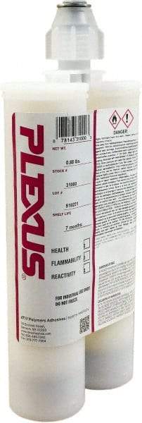 Plexus - 400 mL Cartridge Two Part Adhesive - 15 to 20 min Working Time, 60°F - Benchmark Tooling