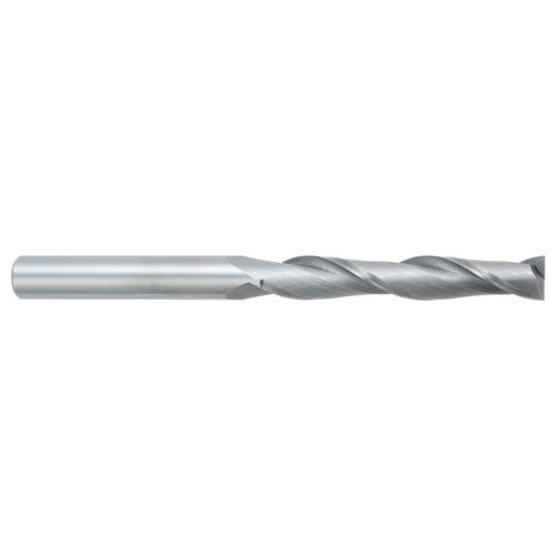 1/8″ Dia. × 1/8″ Shank × 1″ DOC × 3″ OAL, Carbide, Uncoated, 2 Flute, Square, Solid End Mill - Benchmark Tooling