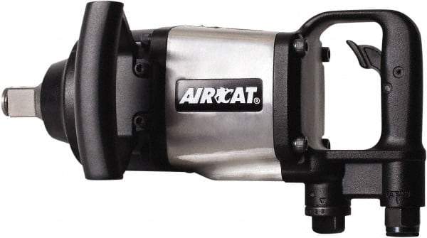 AIRCAT - 1" Drive, 5,000 RPM, 1,800 Ft/Lb Torque Impact Wrench - D-Handle, 1,400 IPM, 12 CFM, 90 psi, 1/2" NPT Inlet - Benchmark Tooling