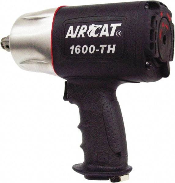 AIRCAT - 3/4" Drive, 4,500 RPM, 1,200 Ft/Lb Torque Impact Wrench - Pistol Grip Handle, 900 IPM, 8 CFM, 90 psi, 3/8" NPT Inlet - Benchmark Tooling