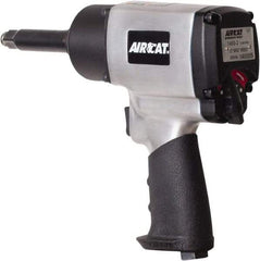 AIRCAT - 1/2" Drive, 9,000 RPM, 800 Ft/Lb Torque Impact Wrench - Pistol Grip Handle, 1,200 IPM, 8 CFM, 90 psi, 1/4" NPT Inlet - Benchmark Tooling