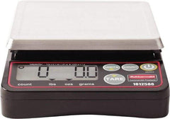 Rubbermaid - 2 Lb. Capacity, Digital Portion Control Scale - 0.1 and 1/8 oz. Graduation, 5-1/8 x 5-1/8" Platform - Benchmark Tooling