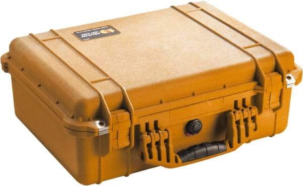 Pelican Products, Inc. - 15-49/64" Wide x 7-13/32" High, Clamshell Hard Case - Orange, Polyethylene - Benchmark Tooling