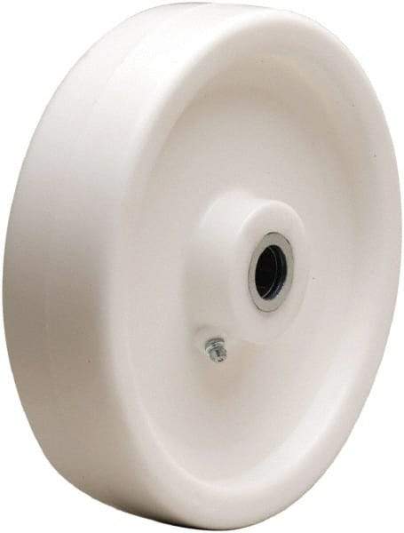 Hamilton - 8 Inch Diameter x 2 Inch Wide, Polyolefin Caster Wheel - 900 Lb. Capacity, 2-3/16 Inch Hub Length, 1/2 Inch Axle Diameter, Straight Roller Bearing - Benchmark Tooling