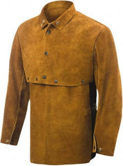 Steiner - Size L, 19" Long, Cape Sleeves & Bib - Leather, Brown - Benchmark Tooling