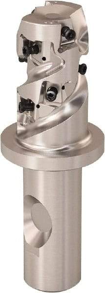 Seco - 25mm Cutting Diam, 20mm Shank Diam, 8mm Max Depth of Cut, Straight Shank Indexable Copy End Mill - 2 Inserts, LOEX Insert, R217.94 Toolholder - Benchmark Tooling