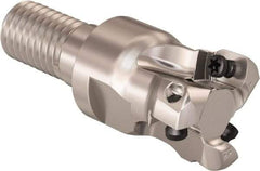 Seco - 16mm Cutting Diam, 0.32mm Max Depth of Cut, Modular Connection Indexable Copy End Mill - 3 Inserts, LPHT Insert, R217.21 Toolholder - Benchmark Tooling