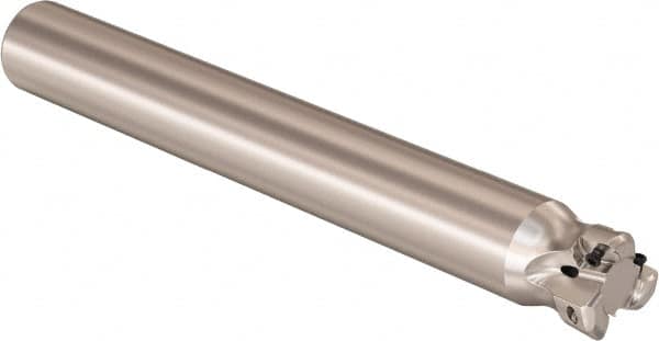 Seco - 27mm Cutting Diam, 25mm Shank Diam, 0.9mm Max Depth of Cut, Straight Shank Indexable Copy End Mill - 3 Inserts, LOHT Insert, R217.21 Toolholder - Benchmark Tooling