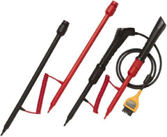 Fluke - Red/Black Electrical Test Equipment Probe Set - Use with Fluke BT520 Battersy Analyzers - Benchmark Tooling