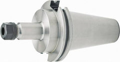 Parlec - 4" Projection, CAT50 Dual Contact Taper, ER16 Collet Chuck - Through Coolant - Exact Industrial Supply