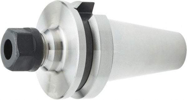 Parlec - 3" Projection, BT40 Dual Contact Taper, ER16 Collet Chuck - Through Coolant - Exact Industrial Supply