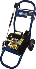 Value Collection - Electric, 20 Amp, 4 hp, 2,000 psi, 3 GPM, Cold Water Pressure Washer - AR Triplex Ceramic Plunger, 50' x 3/8" Hose, 220 Max Volts - Benchmark Tooling