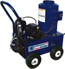 PRO-SOURCE - Electric, 20 Amp, 4 hp, 2,000 psi, 3 GPM, Hot Water Pressure Washer - General Triplex Ceramic Plunger, 50' x 3/8" Hose, 220 Max Volts - Benchmark Tooling