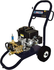 PRO-SOURCE - Gas, 4.6 hp, 2,400 psi, 2.5 GPM, Cold Water Pressure Washer - Heavy Duty Axial Cam, 50' x 3/8" Hose - Benchmark Tooling