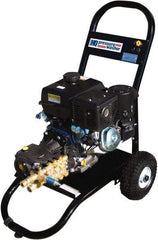 Value Collection - Gas, 7 hp, 3,000 psi, 3 GPM, Cold Water Pressure Washer - AR Triplex Ceramic Plunger, 50' x 3/8" Hose - Benchmark Tooling