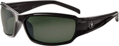 Ergodyne - Green Lenses, Framed Polarized Glasses - Uncoated Lenses, Size Universal, Wrap Around - Benchmark Tooling